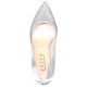 Pantofi piele naturala dama argintiu Epica toc mediu B01568-3603D-1370-18F-Grey-Satin