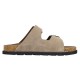 Papuci piele intoarsa barbati bej Rieker relax confort 21190-27-Bej