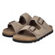 Papuci piele intoarsa barbati bej Rieker relax confort 21190-27-Bej