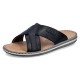 Papuci piele naturala barbati negru Rieker relax confort 21082-00-Negru