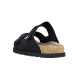 Papuci piele naturala barbati negru Rieker relax confort 21190-00-Negru