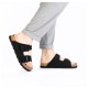 Papuci piele naturala barbati negru Rieker relax confort 21190-00-Negru