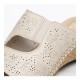 Papuci piele naturala dama bej Rieker relax confort 66191-60-Bej