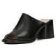 Papuci piele naturala dama negru Filippo DK4446-23-BK-Negru