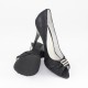 Pantofi piele naturala dama negru Saccio toc inalt S01-201-1-Black