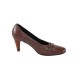 Pantofi piele naturala dama maro Salamandra Design toc mediu 461-Maro