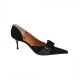 Pantofi piele naturala dama negru Salamandra Design toc mediu 875-Negru