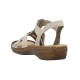 Sandale dama bej Rieker relax confort 60851-62-Bej