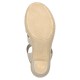 Sandale dama bej Rieker toc mediu 66526-60-Bej