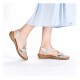 Sandale dama gri Rieker relax confort 608B4-90-Gri
