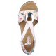 Sandale dama multicolor Rieker toc mediu 64683-90-Multicolor
