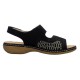 Sandale dama negru Rieker relax confort 65989-01-Negru