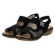 Sandale dama negru Rieker relax confort 65989-01-Negru