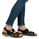 Sandale dama negru Rieker relax confort 65989-01-Negru