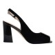 Sandale piele intoarsa dama negru Epica toc mediu K3K320107A-01-I-Negru