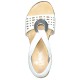 Sandale piele naturala dama alb Rieker 64675-80-Weiss