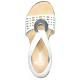Sandale piele naturala dama alb Rieker 64675-80-Weiss