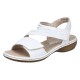 Sandale piele naturala dama alb Rieker relax confort 65964-80-Alb