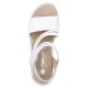 Sandale piele naturala dama alb Rieker relax confort 65964-80-Alb