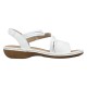 Sandale piele naturala dama alb Rieker relax confort 65964-80-Alb