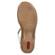 Sandale piele naturala dama alb Rieker relax confort 65964-80-Alb