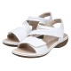 Sandale piele naturala dama alb Rieker relax confort 65964-80-Alb