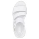 Sandale piele naturala dama alb Rieker relax confort W2950-80-Alb
