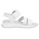 Sandale piele naturala dama alb Rieker relax confort W2950-80-Alb