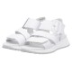 Sandale piele naturala dama alb Rieker relax confort W2950-80-Alb