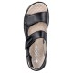 Sandale piele naturala dama negru Rieker relax confort 60462-00-Negru