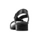 Sandale piele naturala dama negru Rieker toc mic 62662-01-Negru