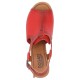 Sandale piele naturala dama rosu Dogati shoes toc mediu 817-Rosu