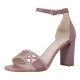 Sandale piele naturala dama roz Epica toc inalt JICL030-MX844-B853BT-10-N-Roz