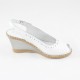 Sandale piele naturala dama alb Walk in the city 7250-2472-Bianco