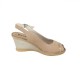 Sandale piele naturala dama bej Walk in the city 7250-2973-Canapa