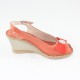 Sandale piele naturala dama coral Walk in the city 7250-2975-Salmone