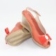 Sandale piele naturala dama coral Walk in the city 7250-2975-Salmone