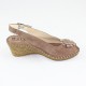 Sandale piele naturala dama maro Walk in the city 8103-2205-Canapa