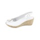 Sandale piele naturala dama alb Walk in the city 9011-1553-Bianco