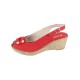 Sandale piele naturala dama rosu Walk in the city 9011-3123-Rosso